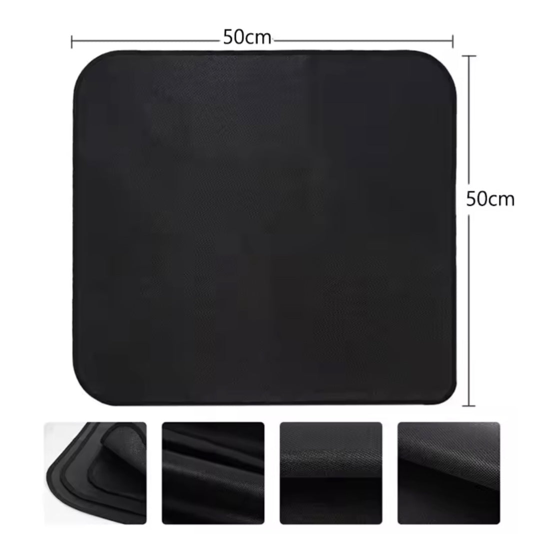 Feuerfeste Unterlage.