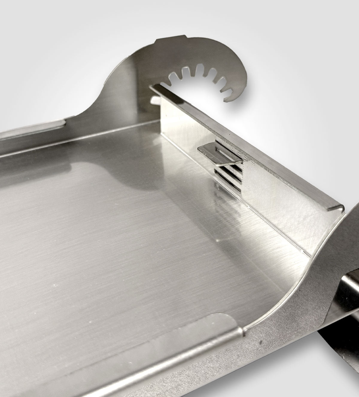 Flammlachsbrett aus Elelstahl!