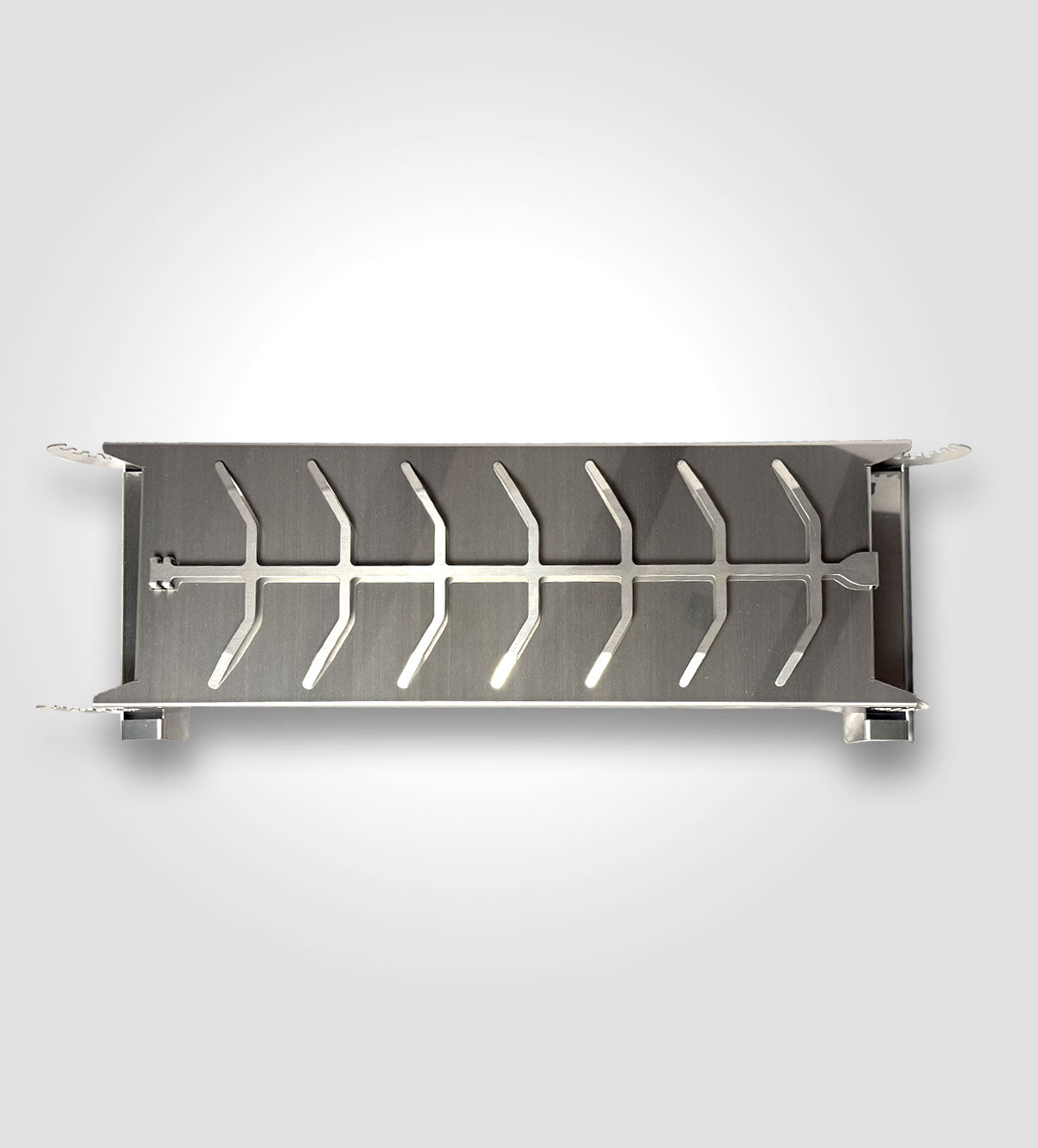 Flammlachsbrett aus Elelstahl!