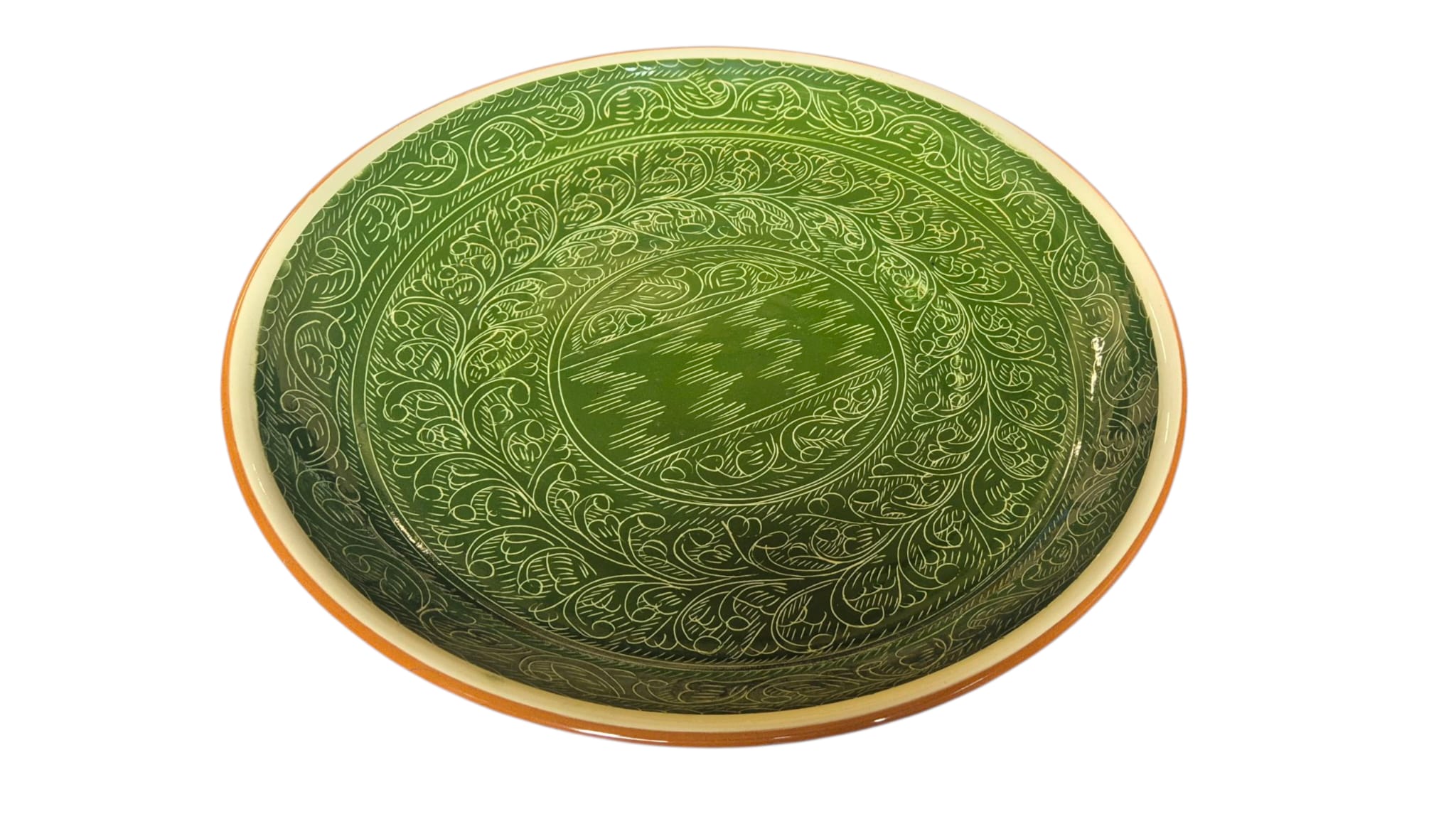 Usbekische Platte (Lagan Grün 37cm)
