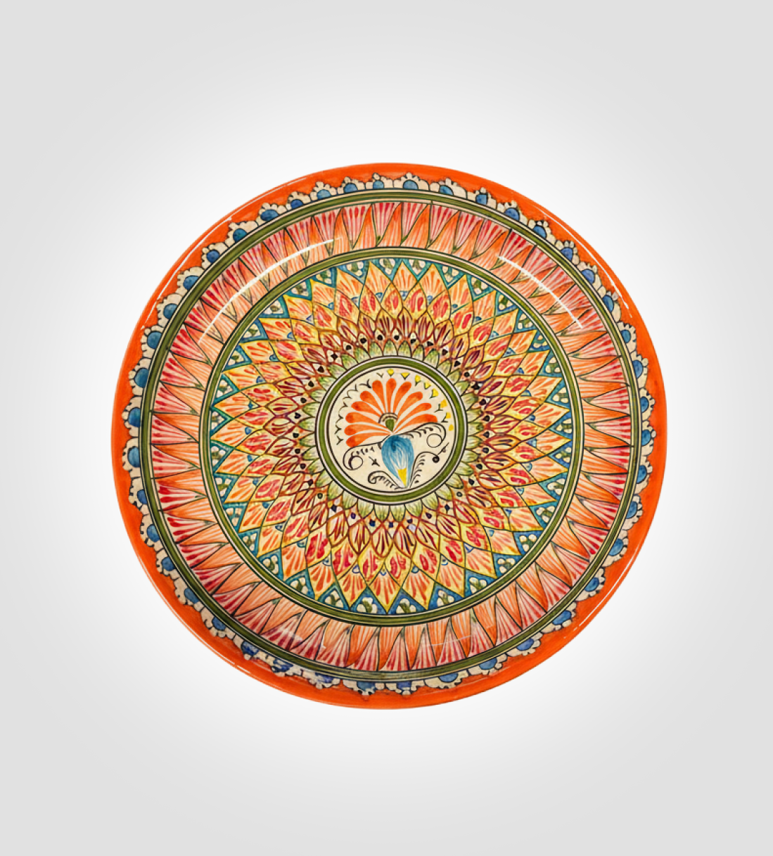 Usbekische Platte. Lagan Rot