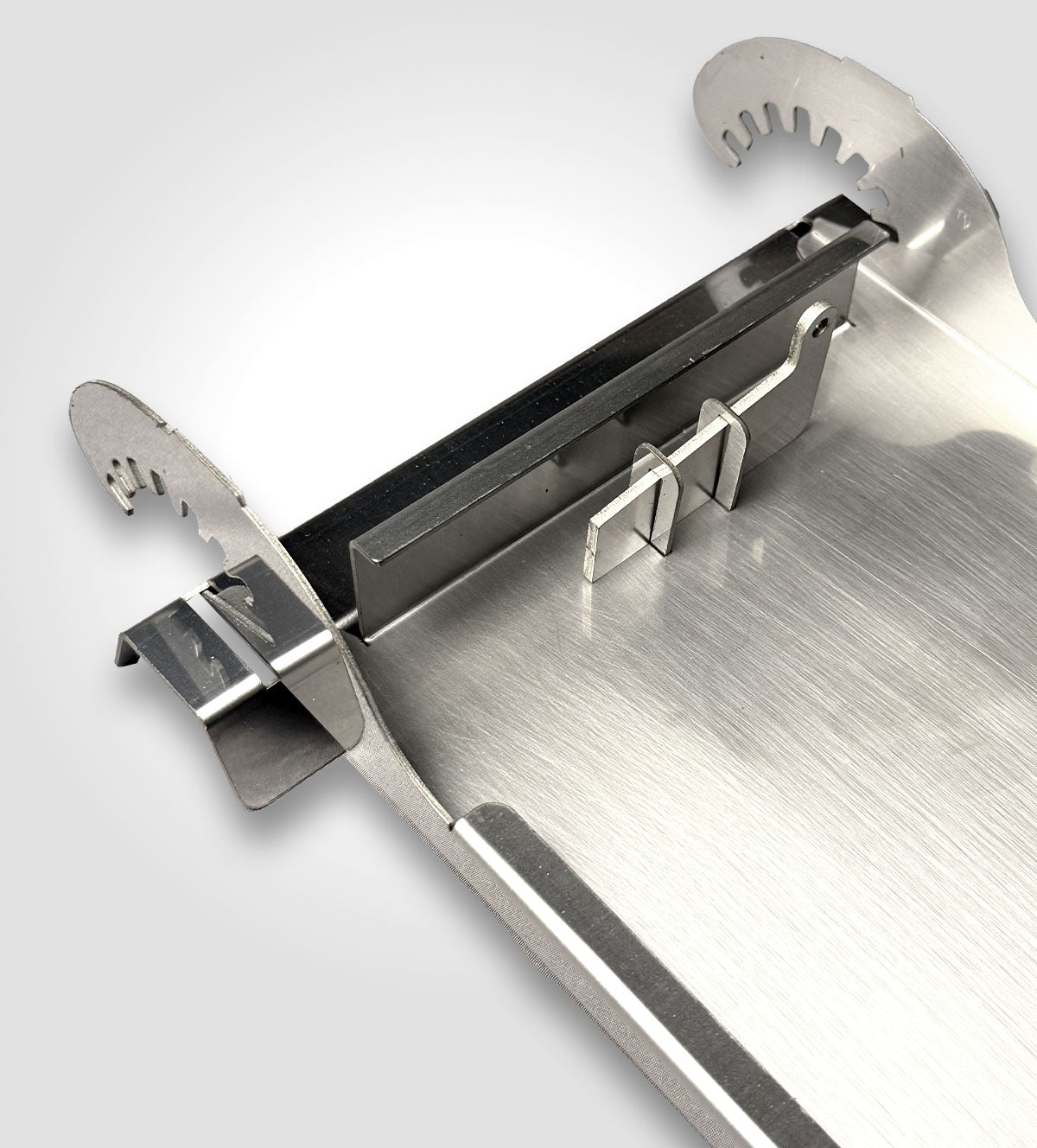 Flammlachsbrett aus Elelstahl!